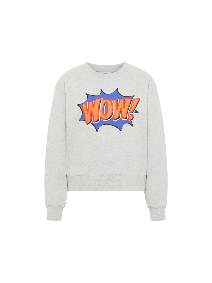 Lanius Statement Sweatshirt "WOW" (GOTS) Muttertagsangebot