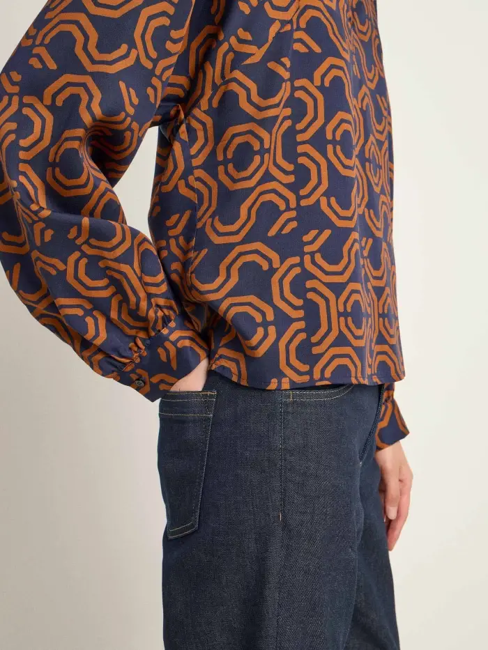 Lanius Bluse mit Kräuseln Große Rabatte