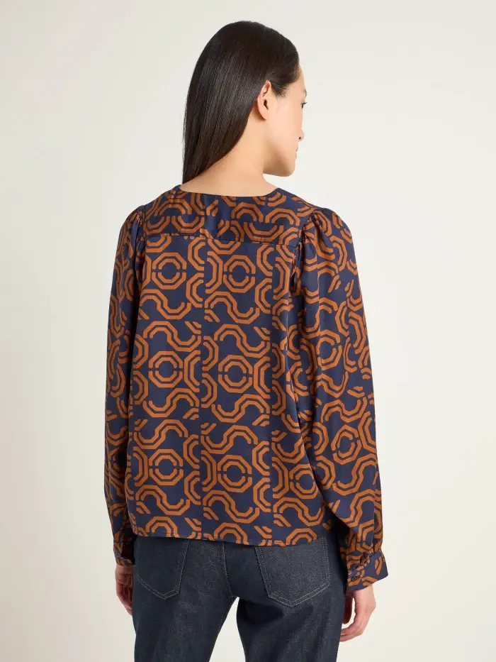 Lanius Bluse mit Kräuseln Große Rabatte