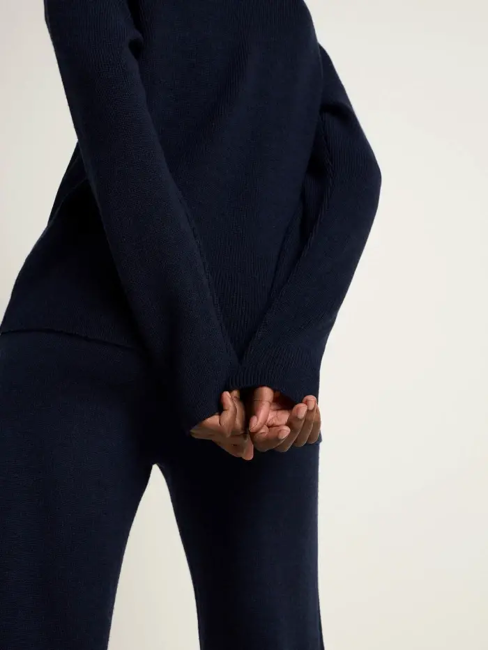 Lanius Pullover mit V-Ausschnitt (GOTS) Räumungsverkauf