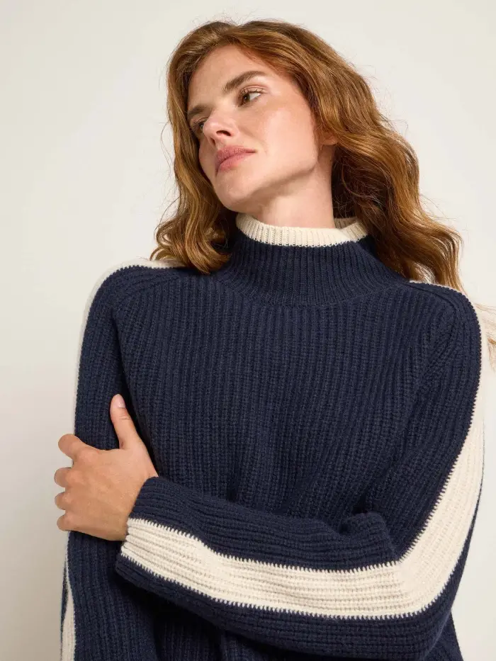 Lanius Pullover in Rippoptik (GOTS) Kostenlose Rückgabe