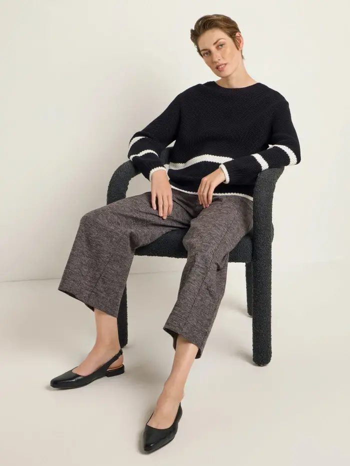 Lanius Blockstreifen Pullover (GOTS) Begrenzte Freigabe