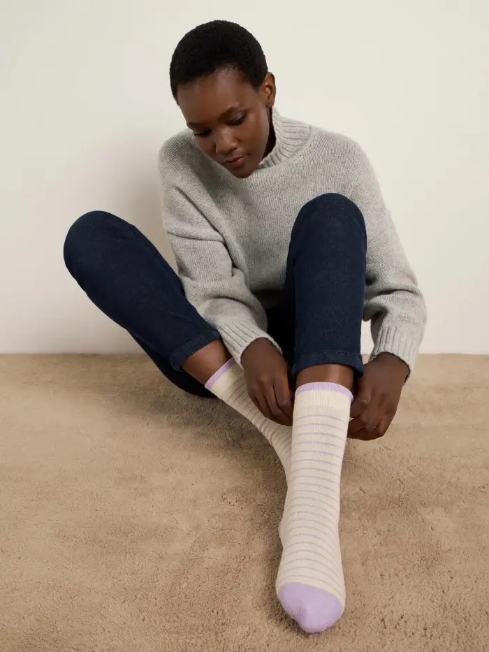 Lanius Socken mit Streifen (GOTS) Super Rabatt