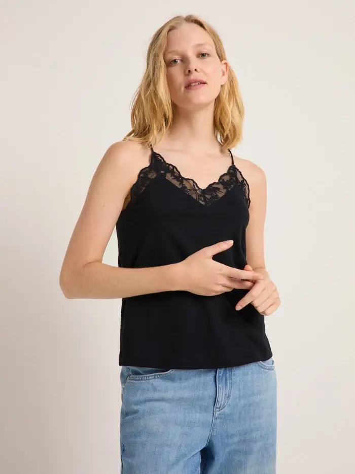 Lanius Top mit Spitze (GOTS)
