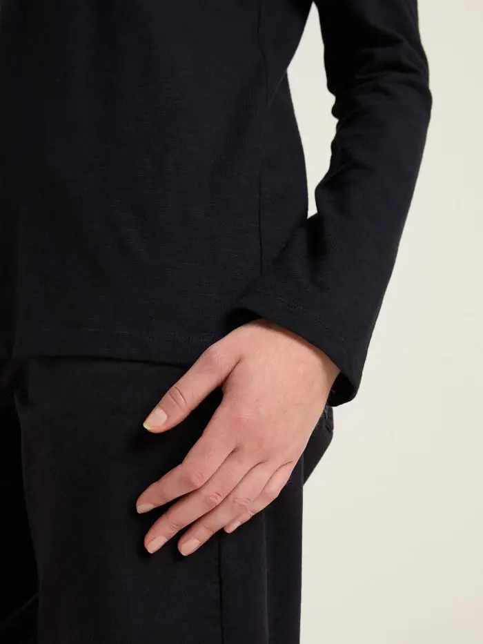 Lanius Shirt mit V-Ausschnitt (GOTS) Versandkostenfrei