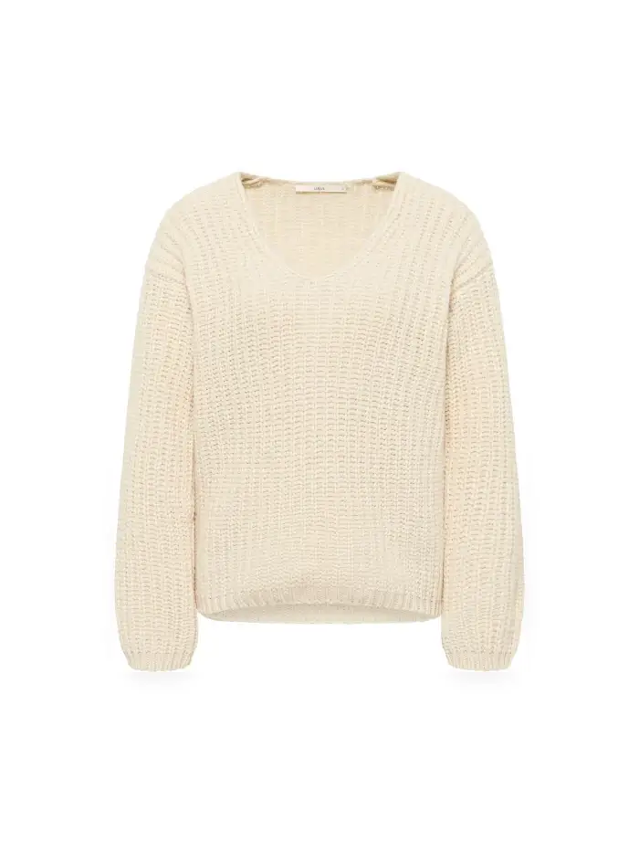 Lanius Pullover mit V-Ausschnitt (GOTS) Lagerräumung