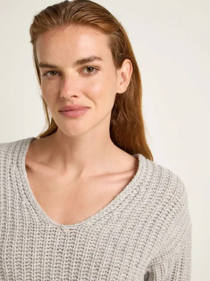 Lanius Pullover mit V-Ausschnitt (GOTS) Online Outlet