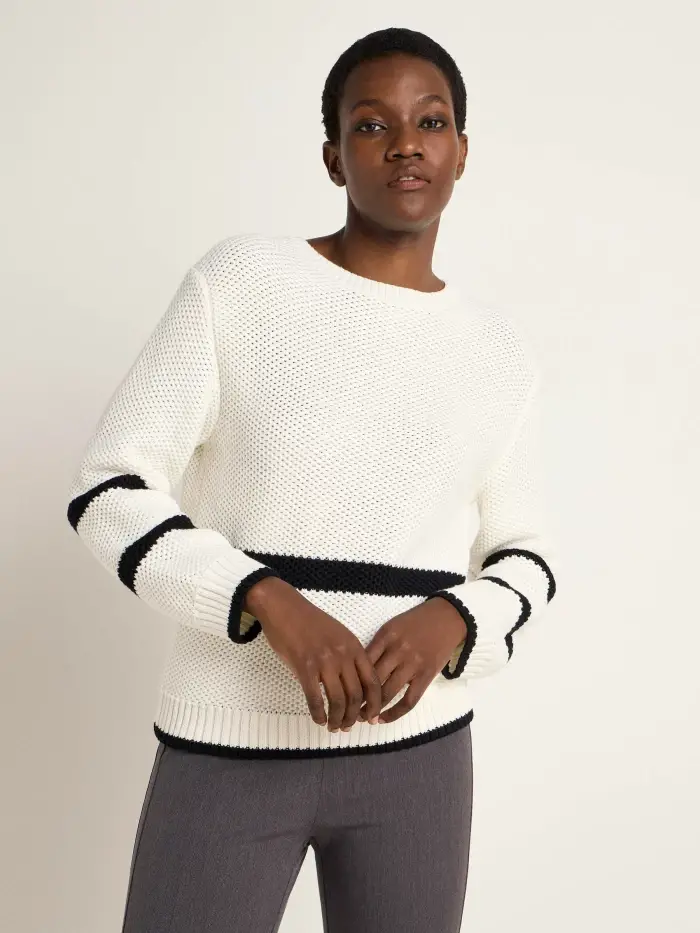 Lanius Blockstreifen Pullover (GOTS)