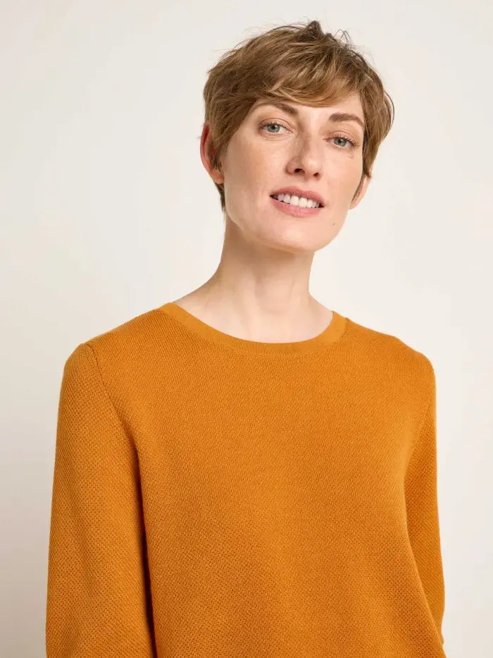 Lanius Struktur-Halbarmpullover (GOTS) Tägliche Deals