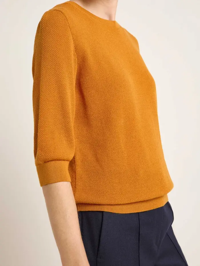 Lanius Struktur-Halbarmpullover (GOTS) Tägliche Deals