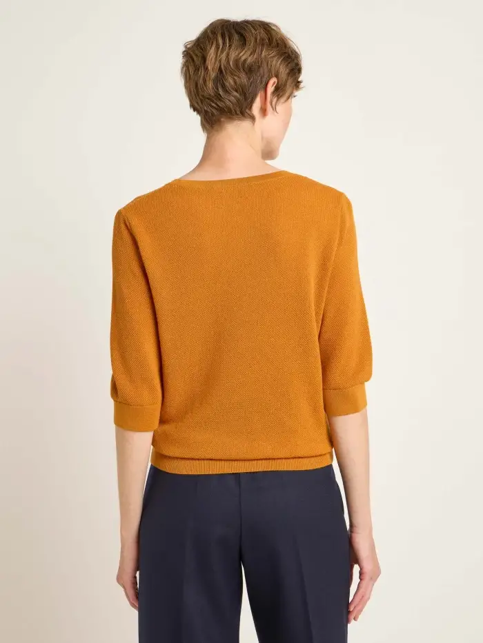Lanius Struktur-Halbarmpullover (GOTS) Tägliche Deals