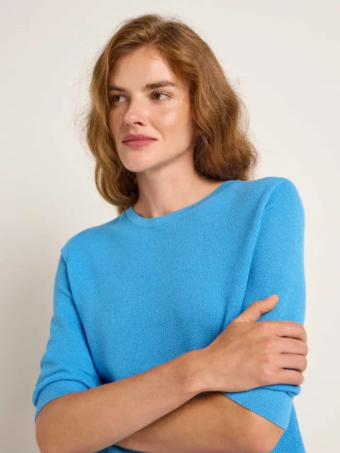 Lanius Struktur-Halbarmpullover (GOTS) Bis zu 60% Rabatt