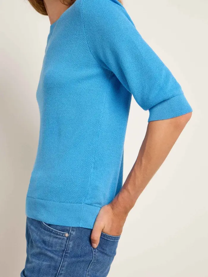 Lanius Struktur-Halbarmpullover (GOTS) Bis zu 60% Rabatt