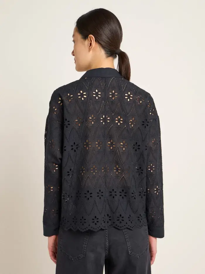 Lanius Spitzen-Hemdbluse Online