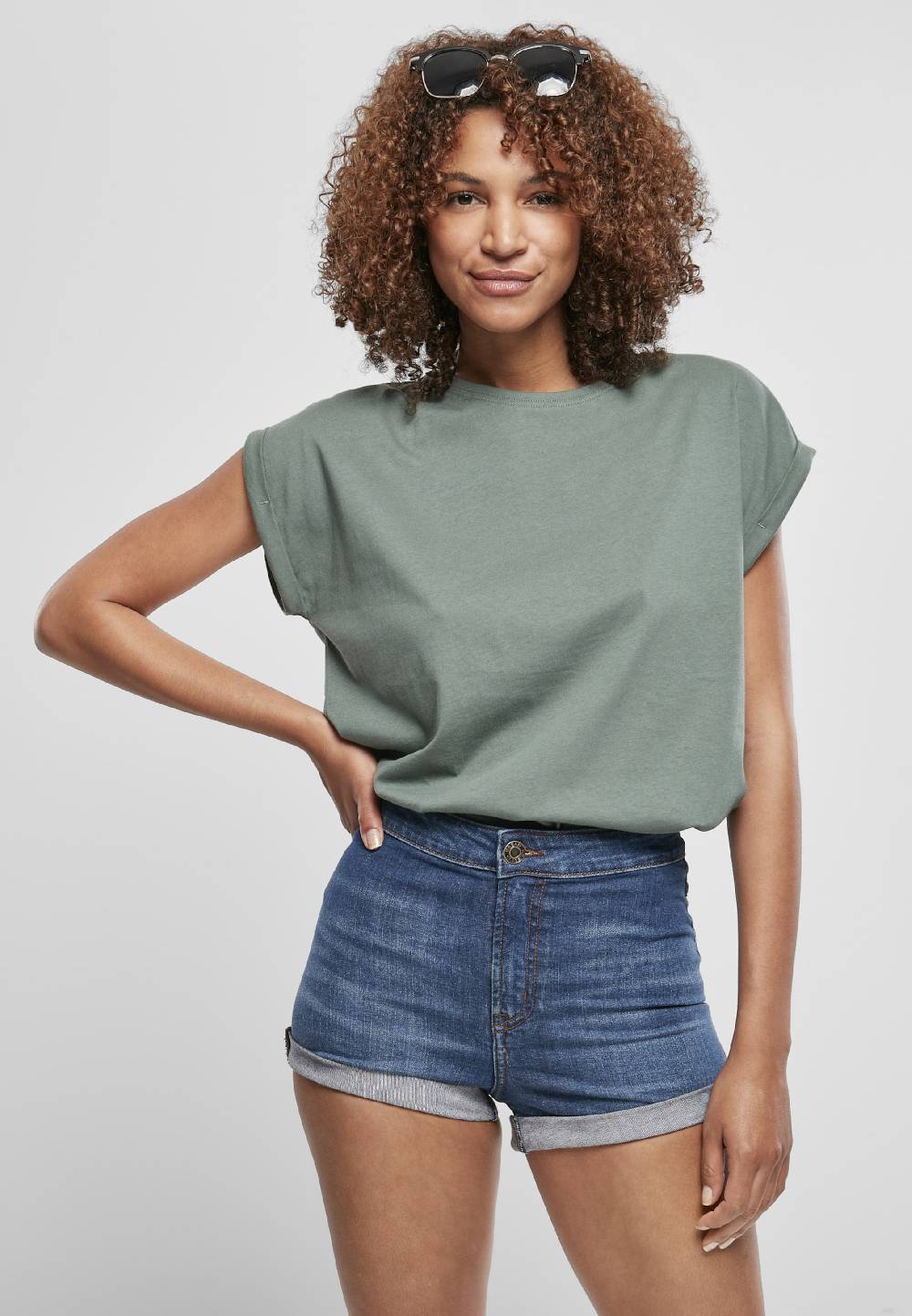 Urban Classics Shirt in Emerald Zeitbegrenzte Promotion