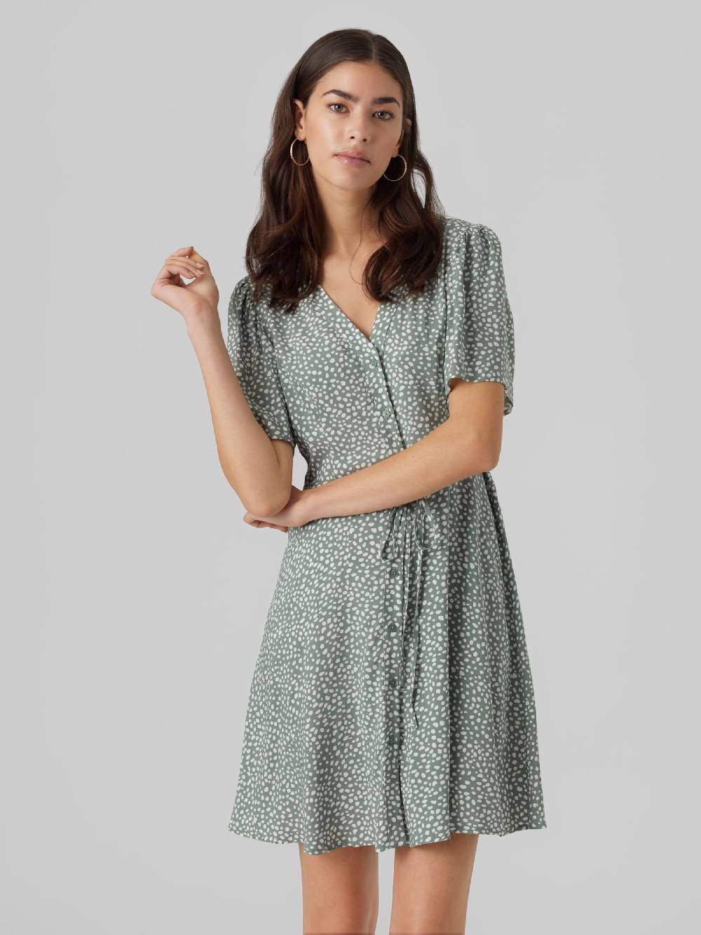 VERO MODA Shirt Dress 'VMAlba' in Pastel Green Kostenloser Versand international