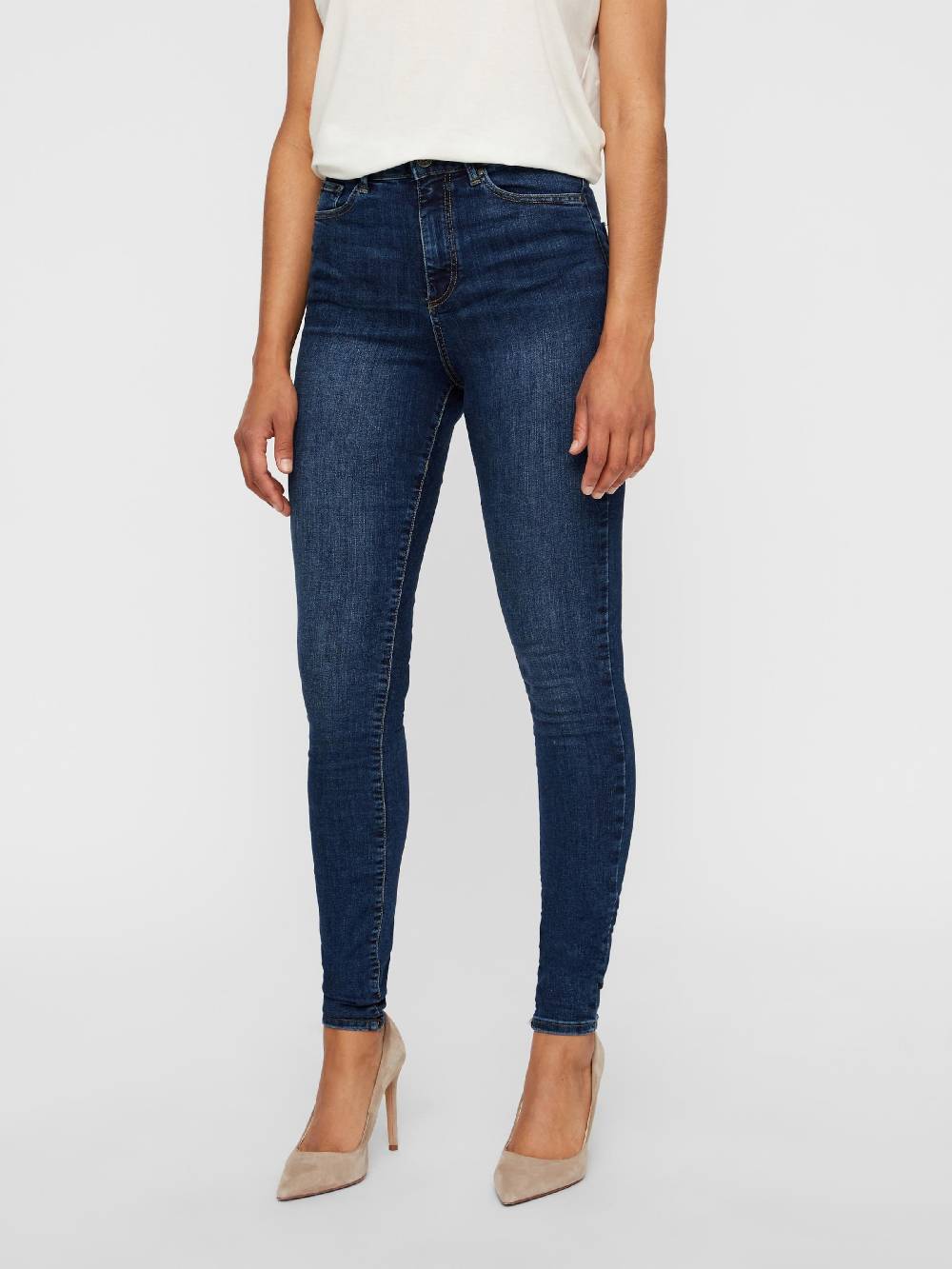 VERO MODA Skinny Jeans 'VMSophia' in Dark Blue Blitzangebot
