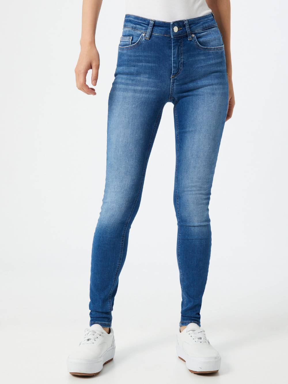 ONLY Skinny Jeans in Blue Denim Kauf eins, bekomm eins gratis