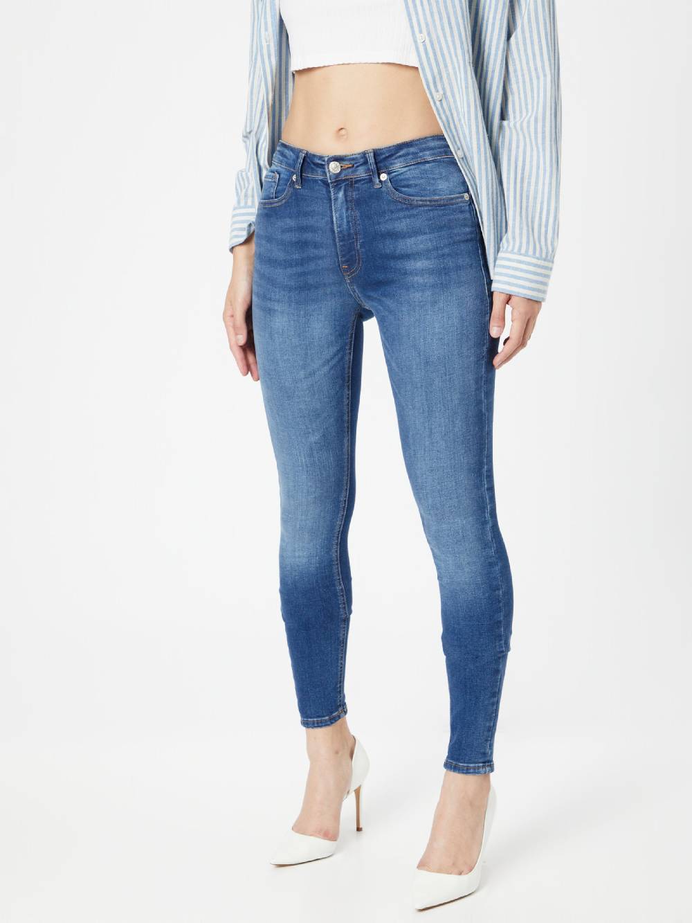 ONLY Skinny Jeans 'Paola' in Dark Blue Letzte 3 Tage