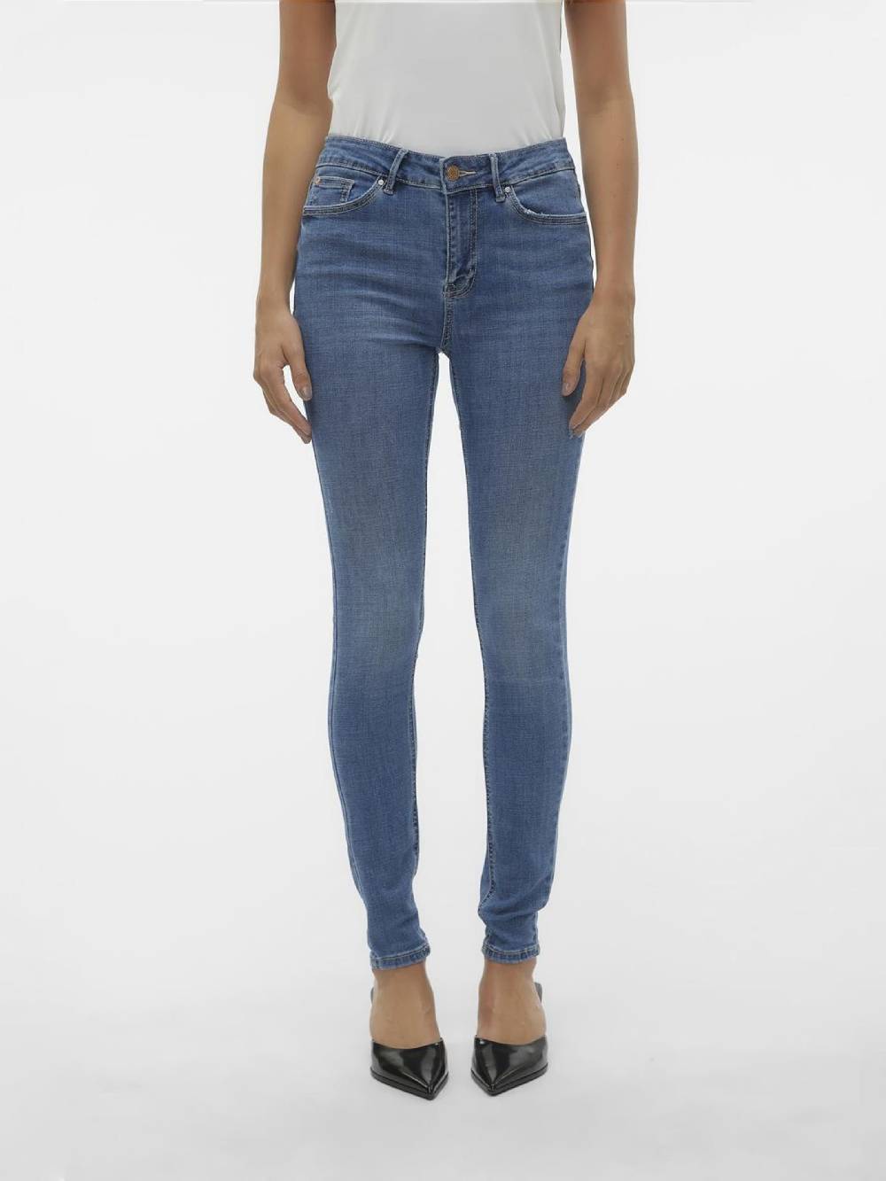 VERO MODA Skinny Jeans 'VMFLASH' in Blue Denim JETZT KAUFEN