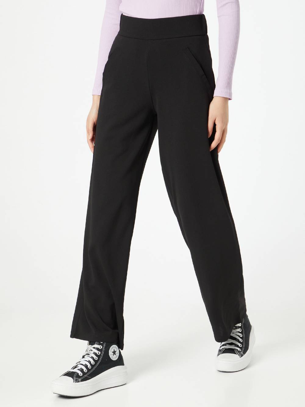 JDY Wide leg Pants in Black Neueste Stile