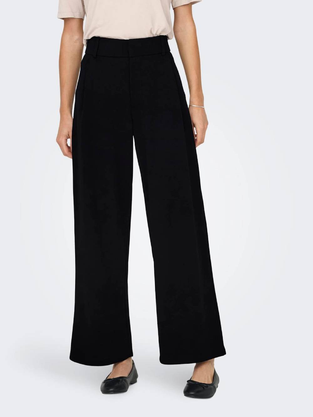 JDY Wide leg Pants 'JDYGeggo' in Black Outlet