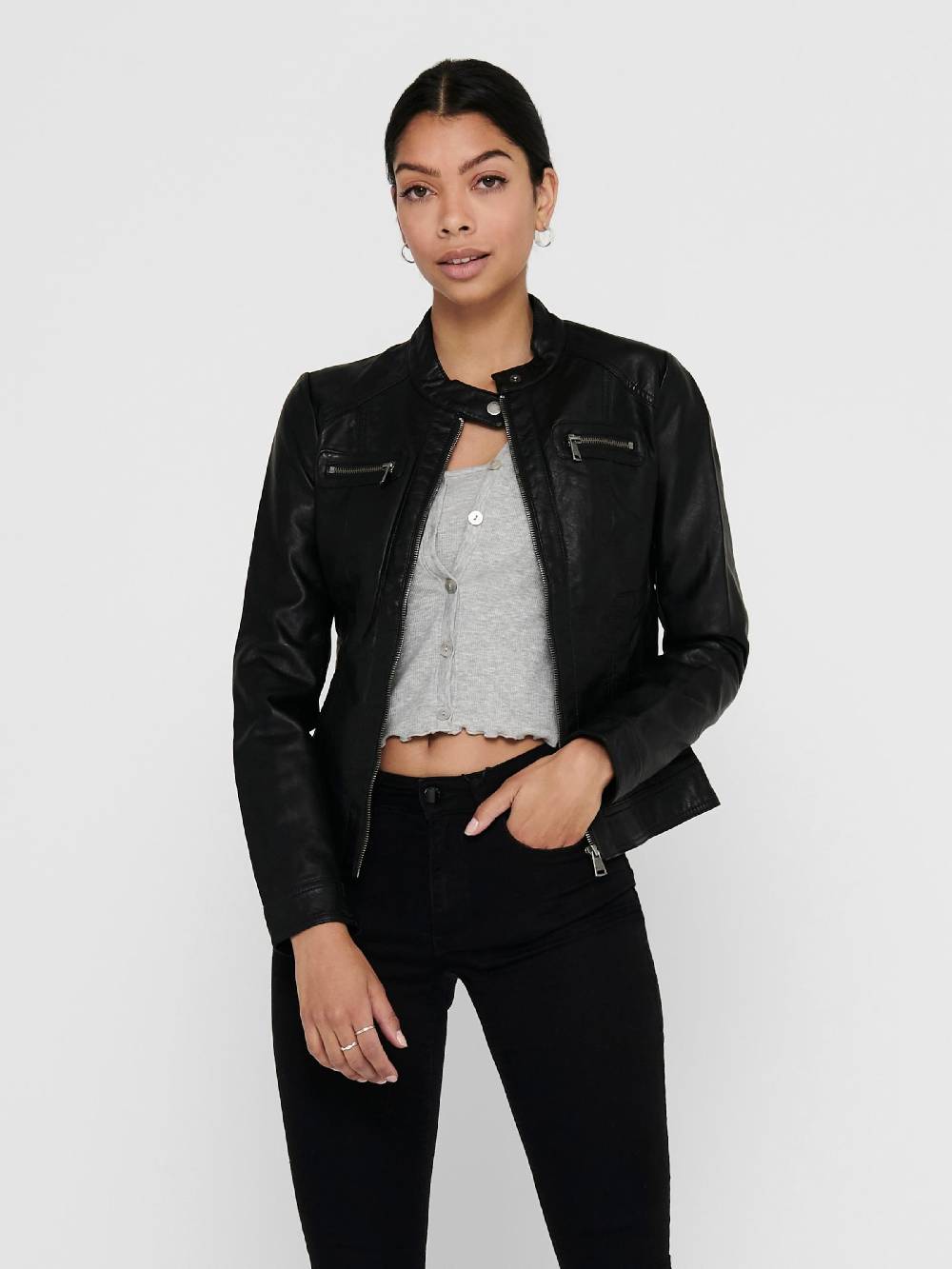 ONLY Between-Season Jacket 'Bandit' in Black Fabrikverkauf
