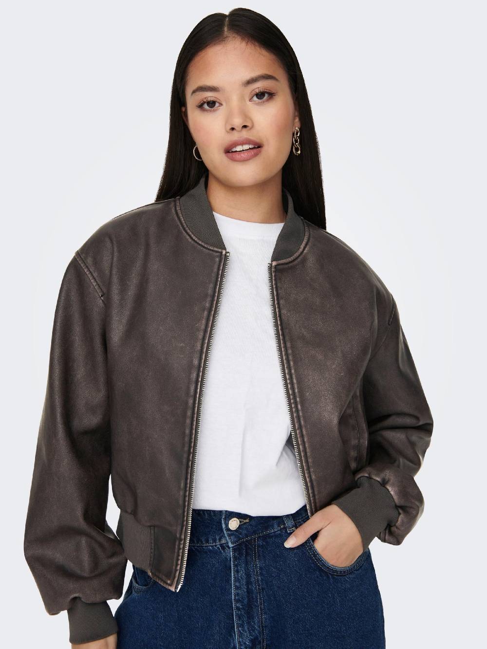 ONLY Between-Season Jacket 'Jane' in Chestnut Brown Fabrikpreis