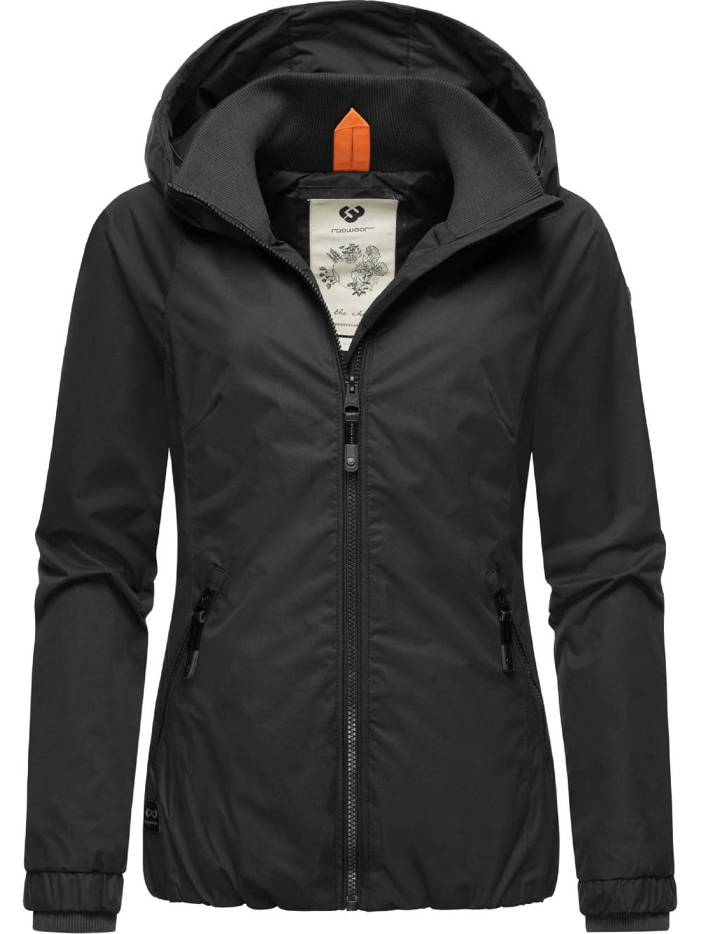 Ragwear Performance Jacket 'Dizzie' in Black Saisonschlussverkauf