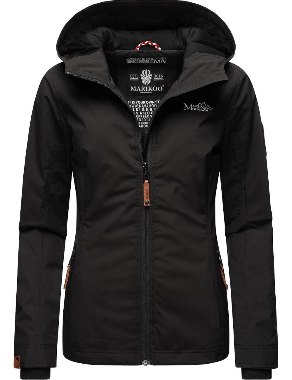 MARIKOO Between-Season Jacket 'Brombeere' in Black Cyber Monday