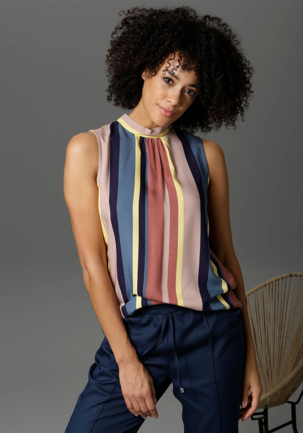 Aniston CASUAL Blouse in Mixed Colors Räumungsverkauf