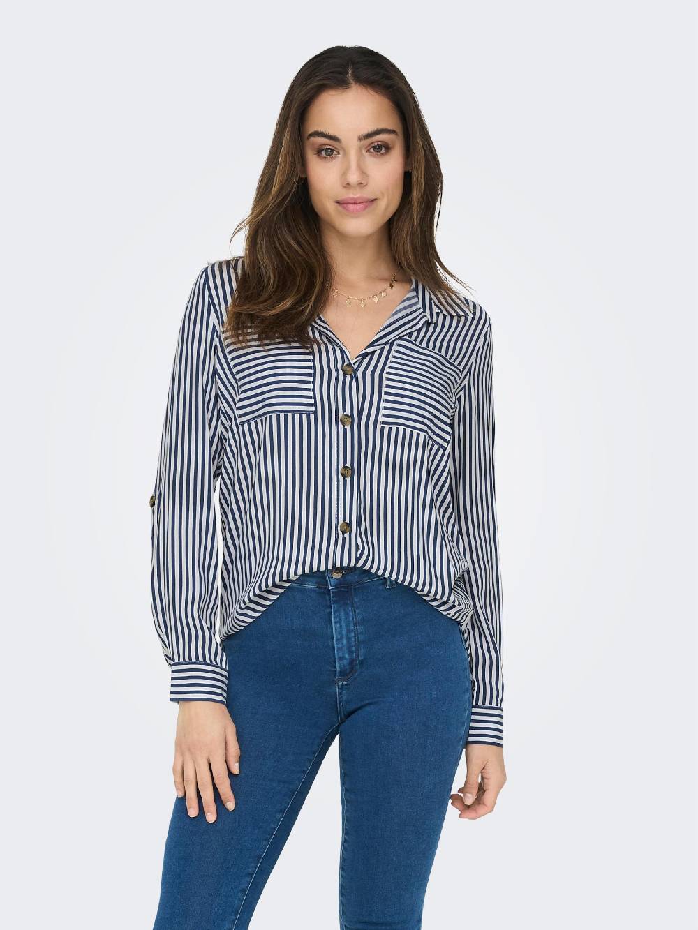 ONLY Blouse 'ONLYasmin' in Marine Blue Kauf eins, bekomm eins gratis