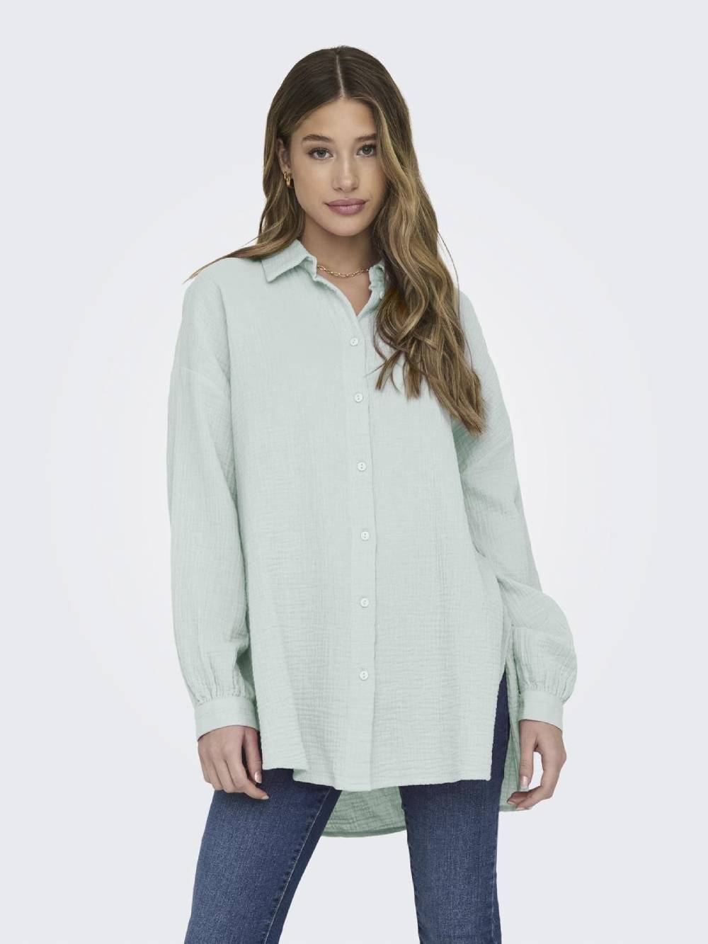 ONLY Blouse 'Thyra' in Mint Tiefpreis