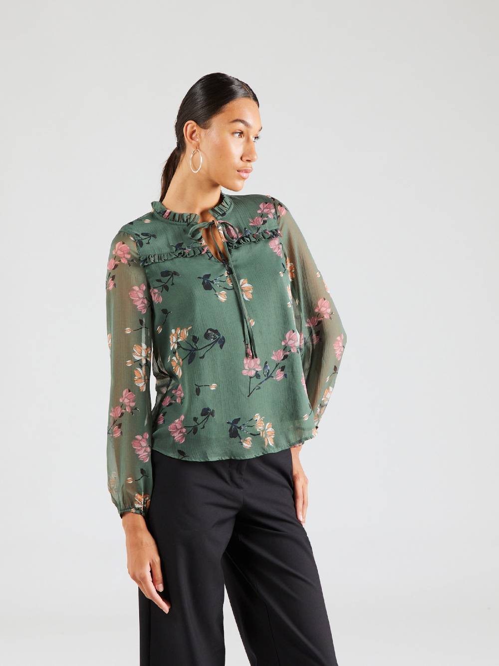 VERO MODA Blouse 'MILLA' in Jade Super Sparpreis