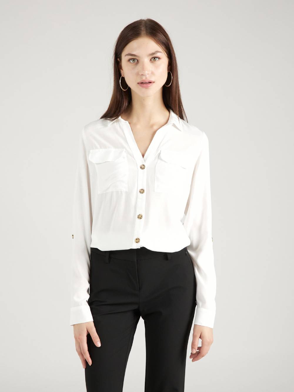 VERO MODA Blouse 'Bumpy' in White Wochenangebot
