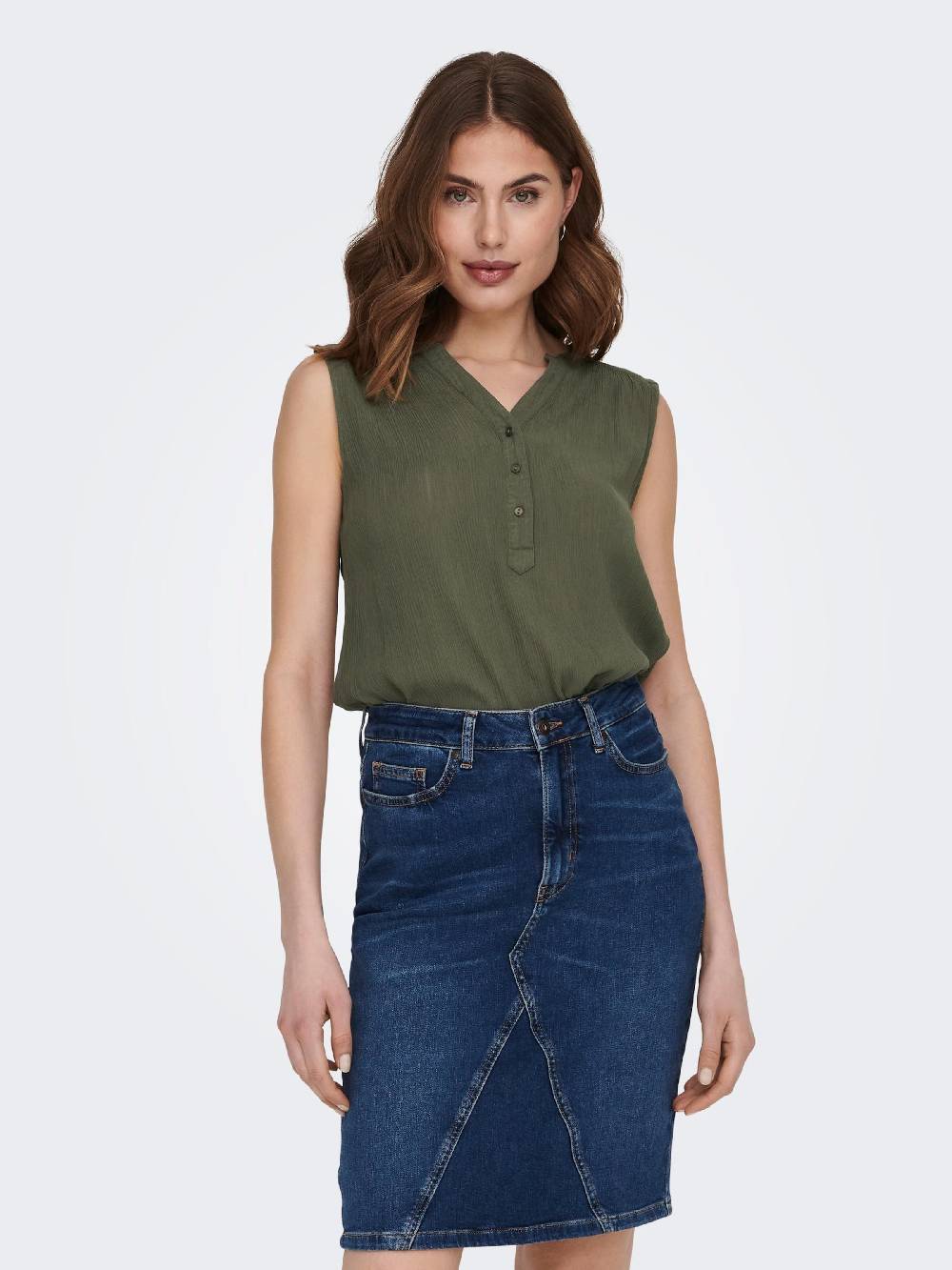 ONLY Blouse 'ONLJette' in Olive Letzte 3 Tage