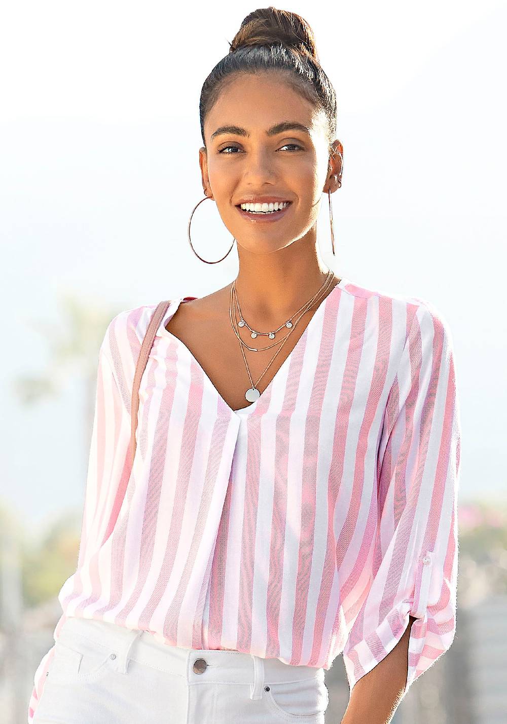 LASCANA Blouse in Pink, Pink Letzte 2 Tage