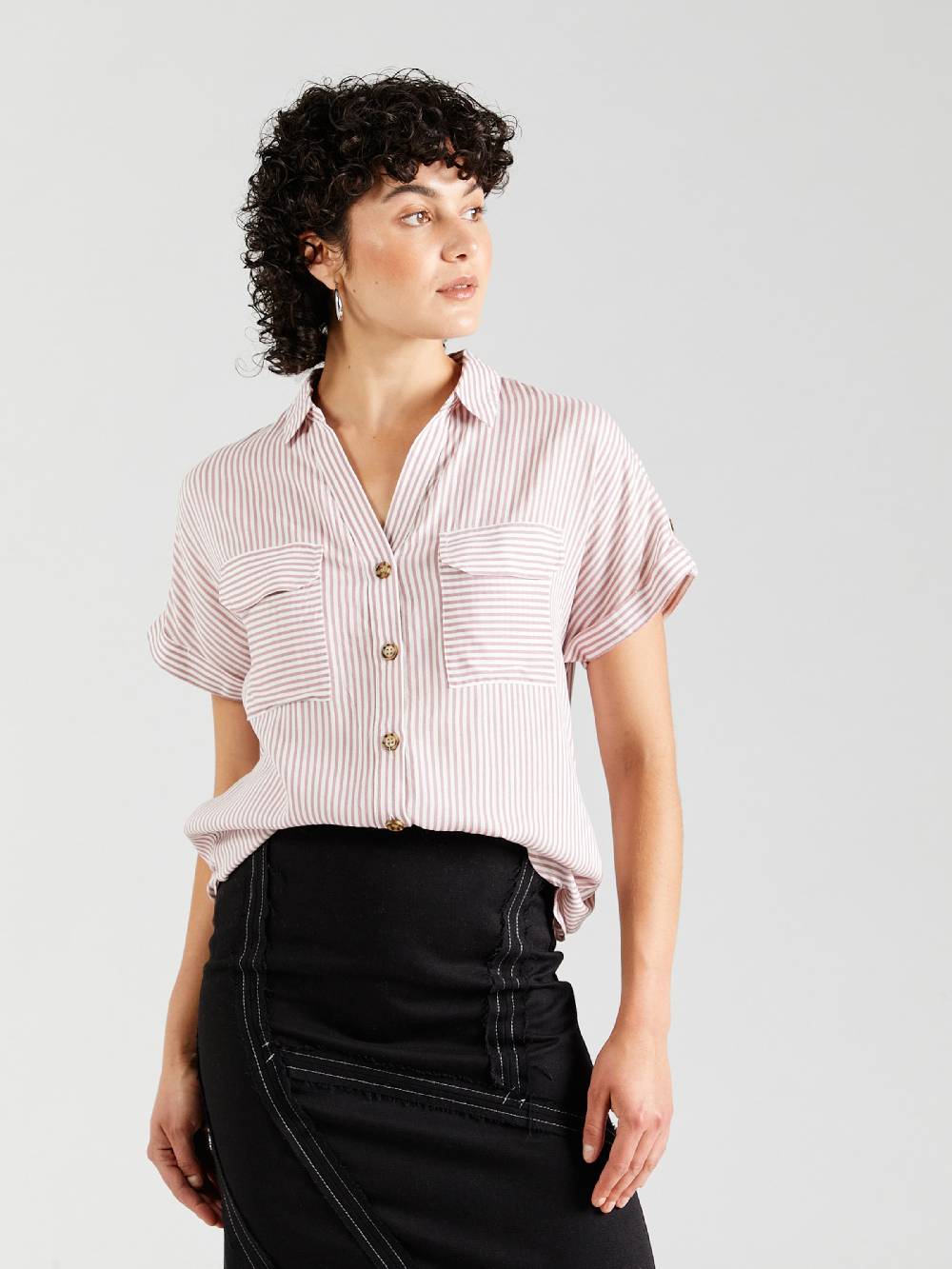 VERO MODA Blouse 'VMBUMPY' in Dusky Pink Letzter Tag