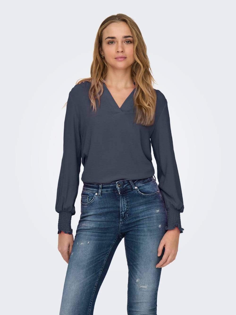 ONLY Blouse 'ONLMETTE' in Dark Blue Zeitbegrenzte Promotion
