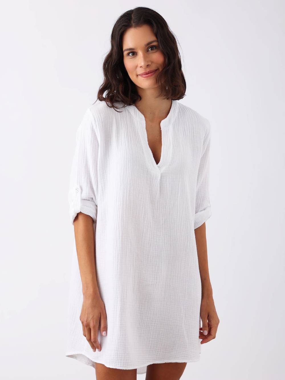 Zwillingsherz Tunic 'Amelie' in White Bis zu 50% Rabatt