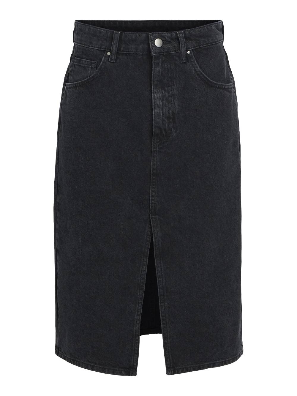 OBJECT Skirt 'Harlow' in Black Denim Clearance-Verkauf