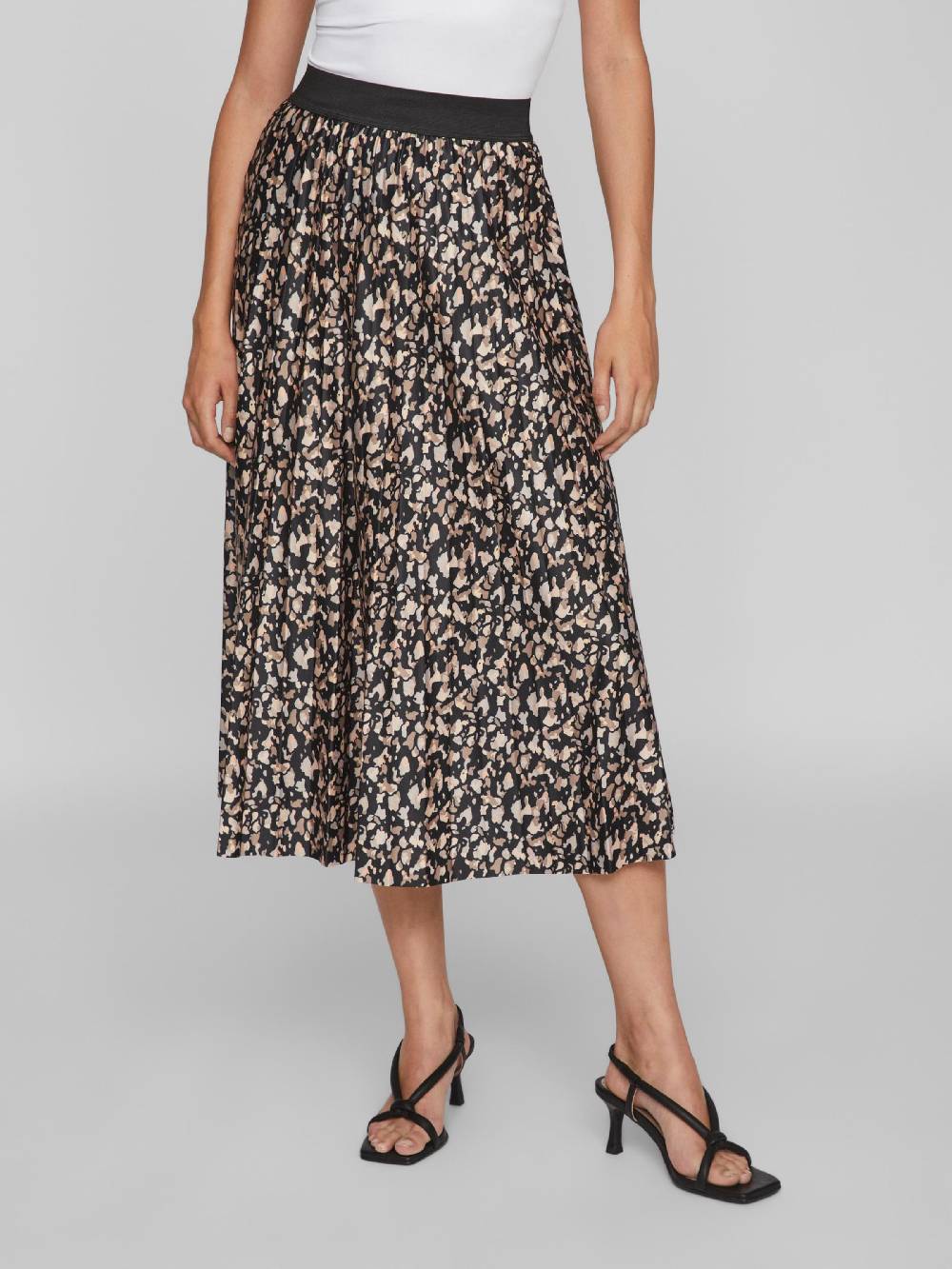 VILA Skirt 'NITBAN' in Black Auslauf