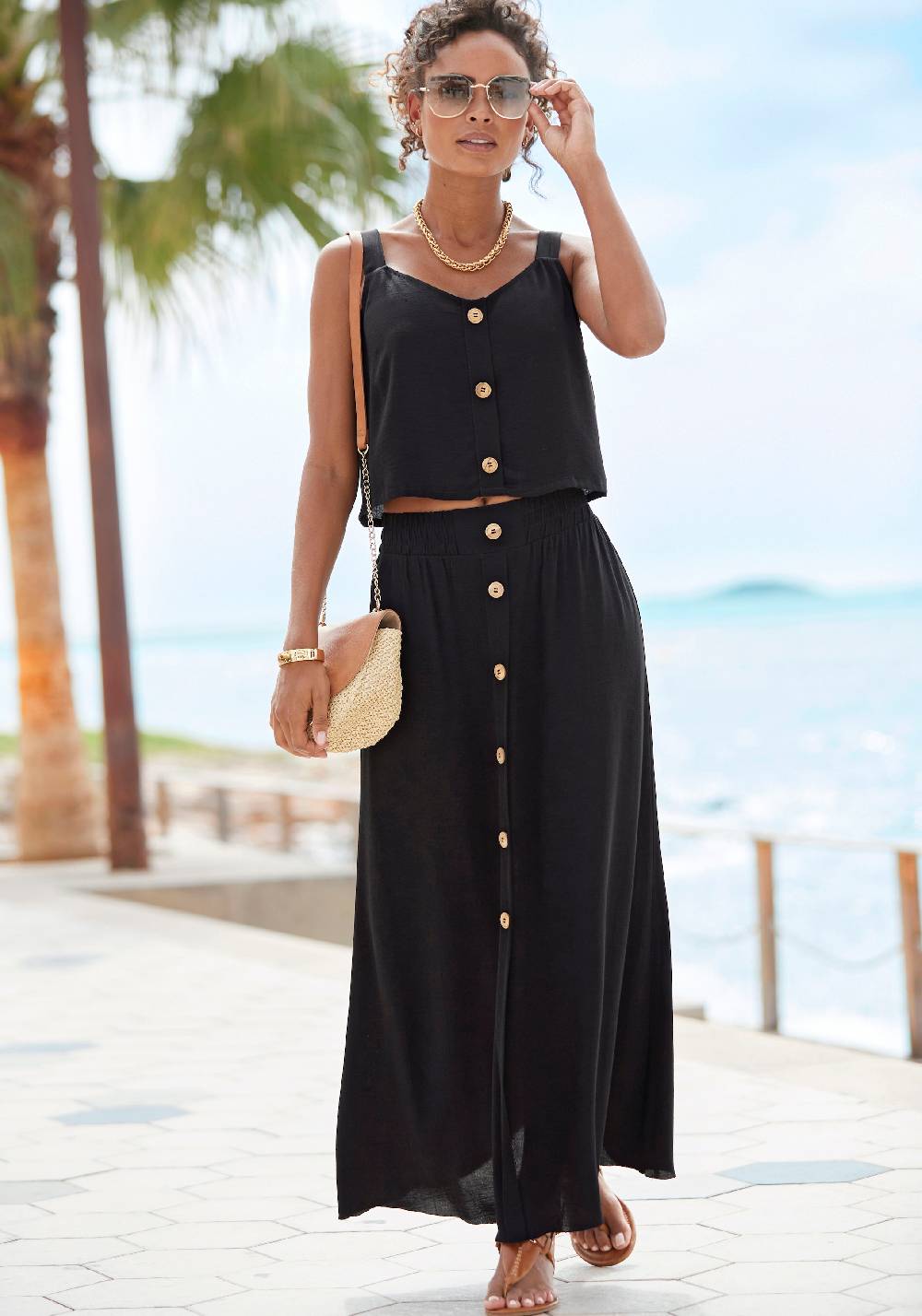 VIVANCE Skirt in Black Verkauf