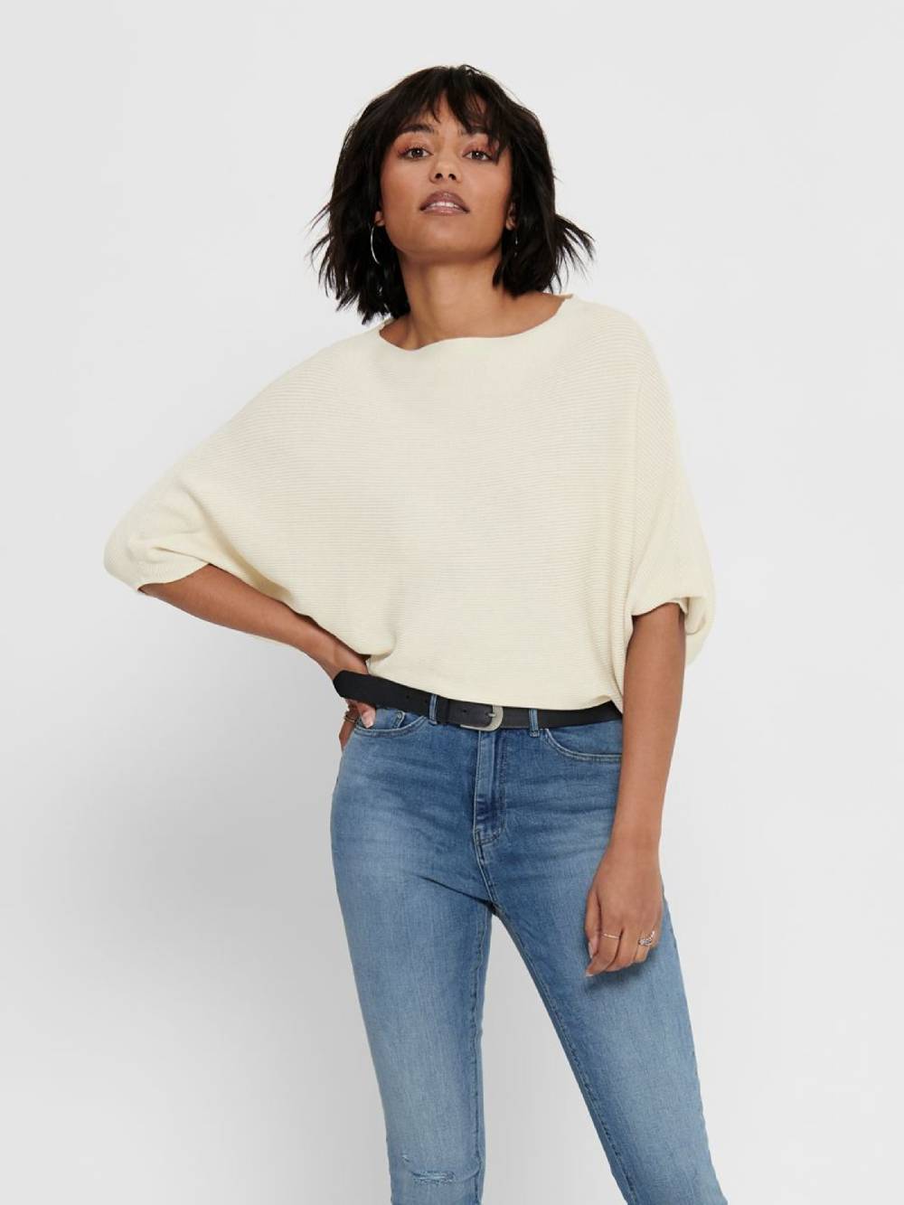 JDY Sweater 'JDYNew Behave' in Sand Fabrikpreis