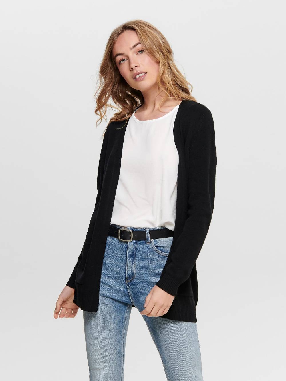 ONLY Knit Cardigan 'ONLLesly' in Black Sonderangebot