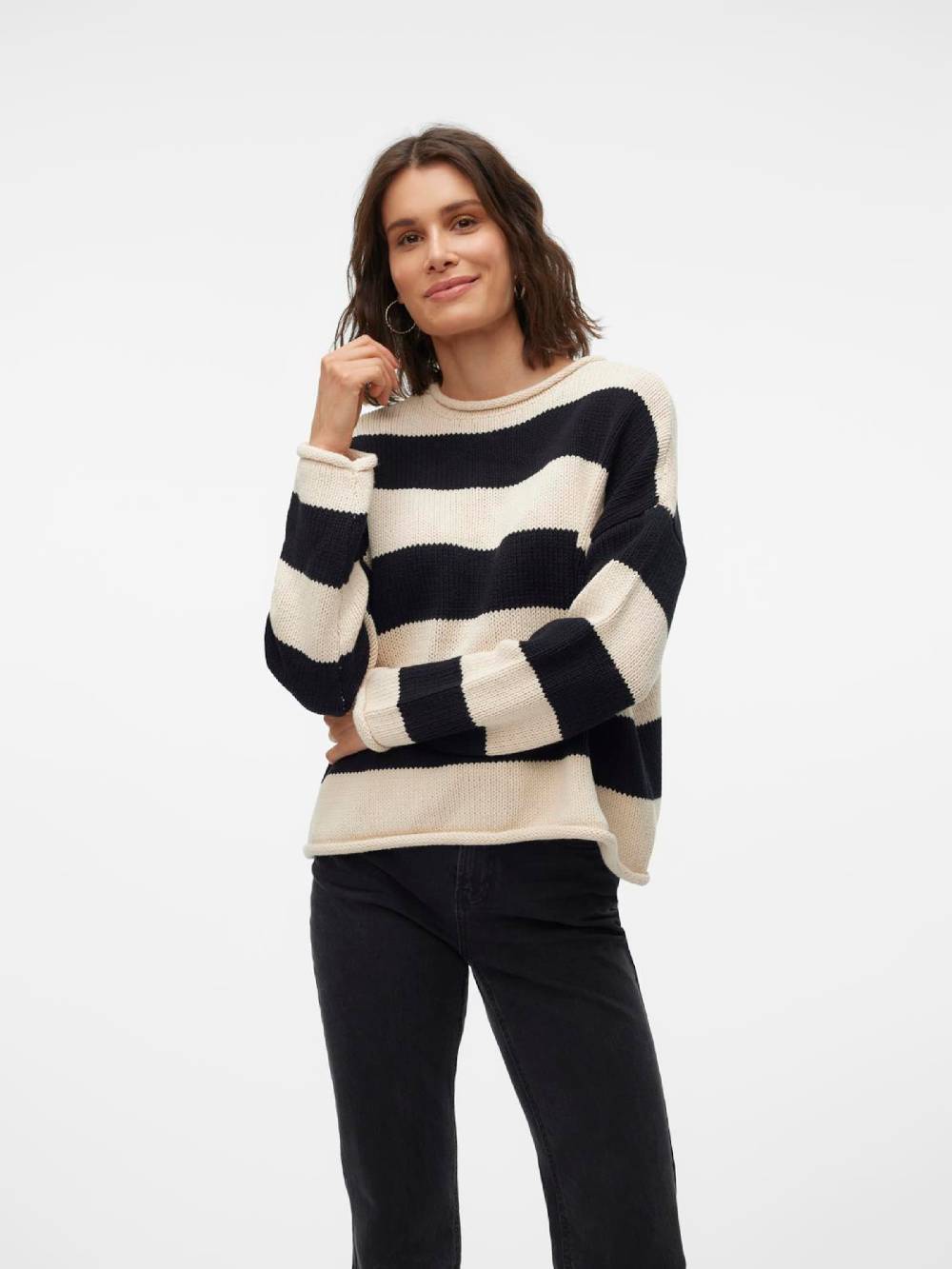 VERO MODA Sweater 'VMLEONORA' in Light Beige Flash Sale
