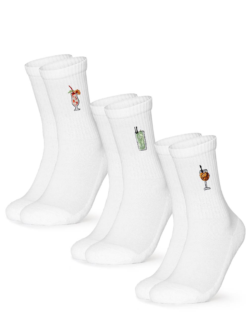 Occulto Socks 'Robin' in White Sonderangebote