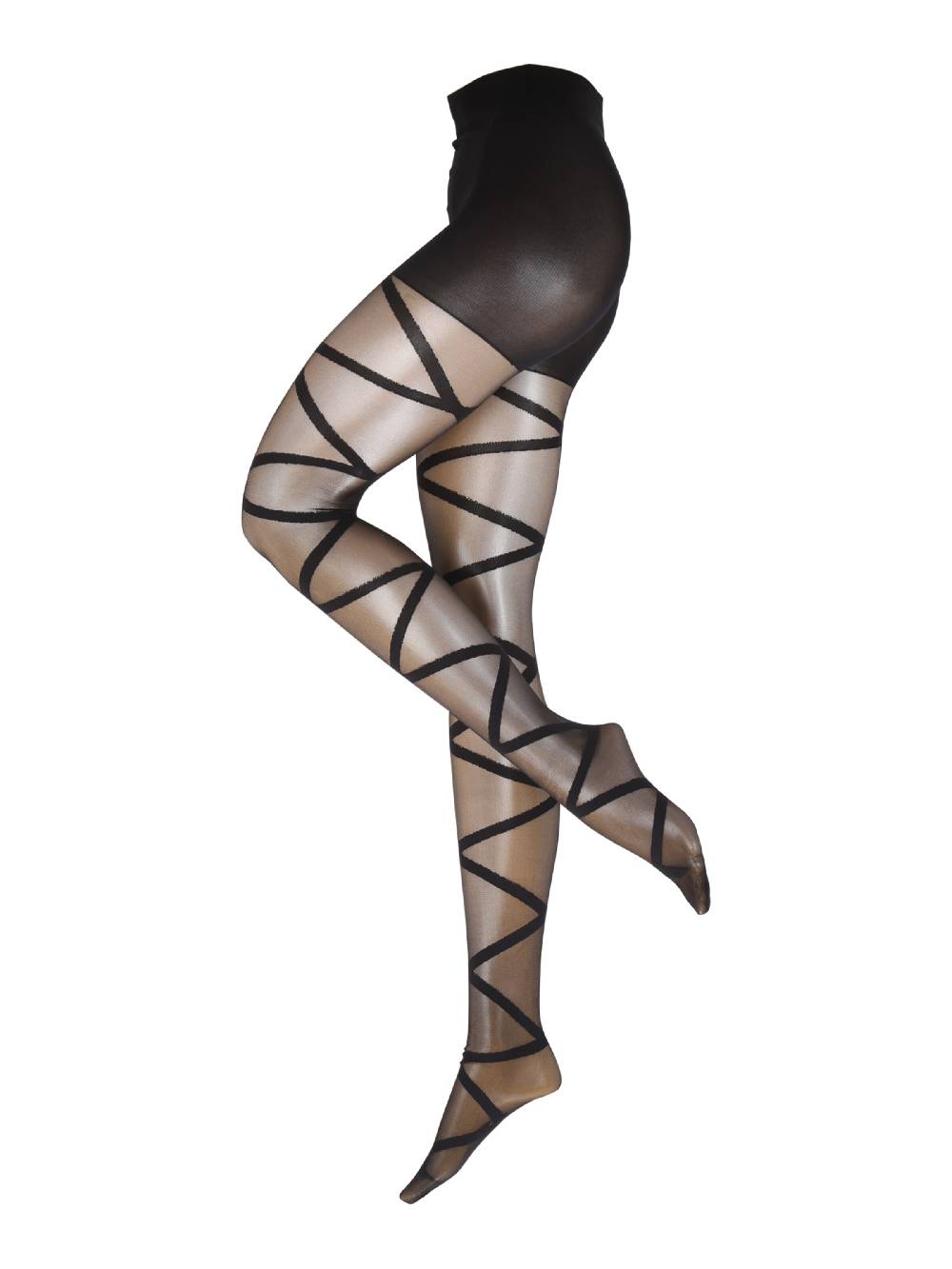Hunkemöller Fine Tights 'Open Gladiator' in Black Vierteljährliche Förderung