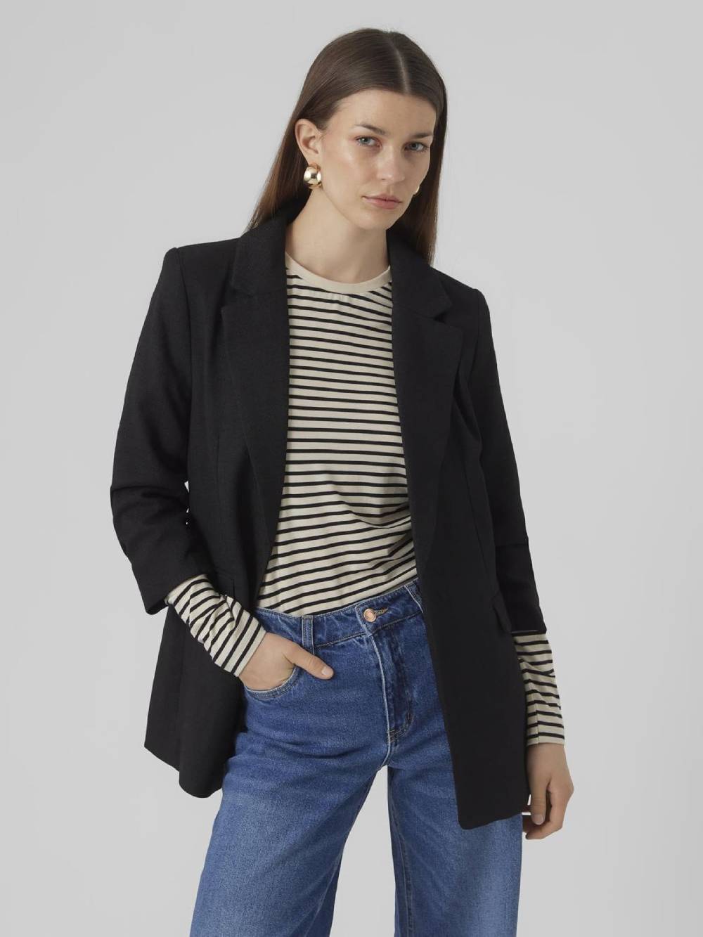 VERO MODA Blazer in Black Super Rabatt