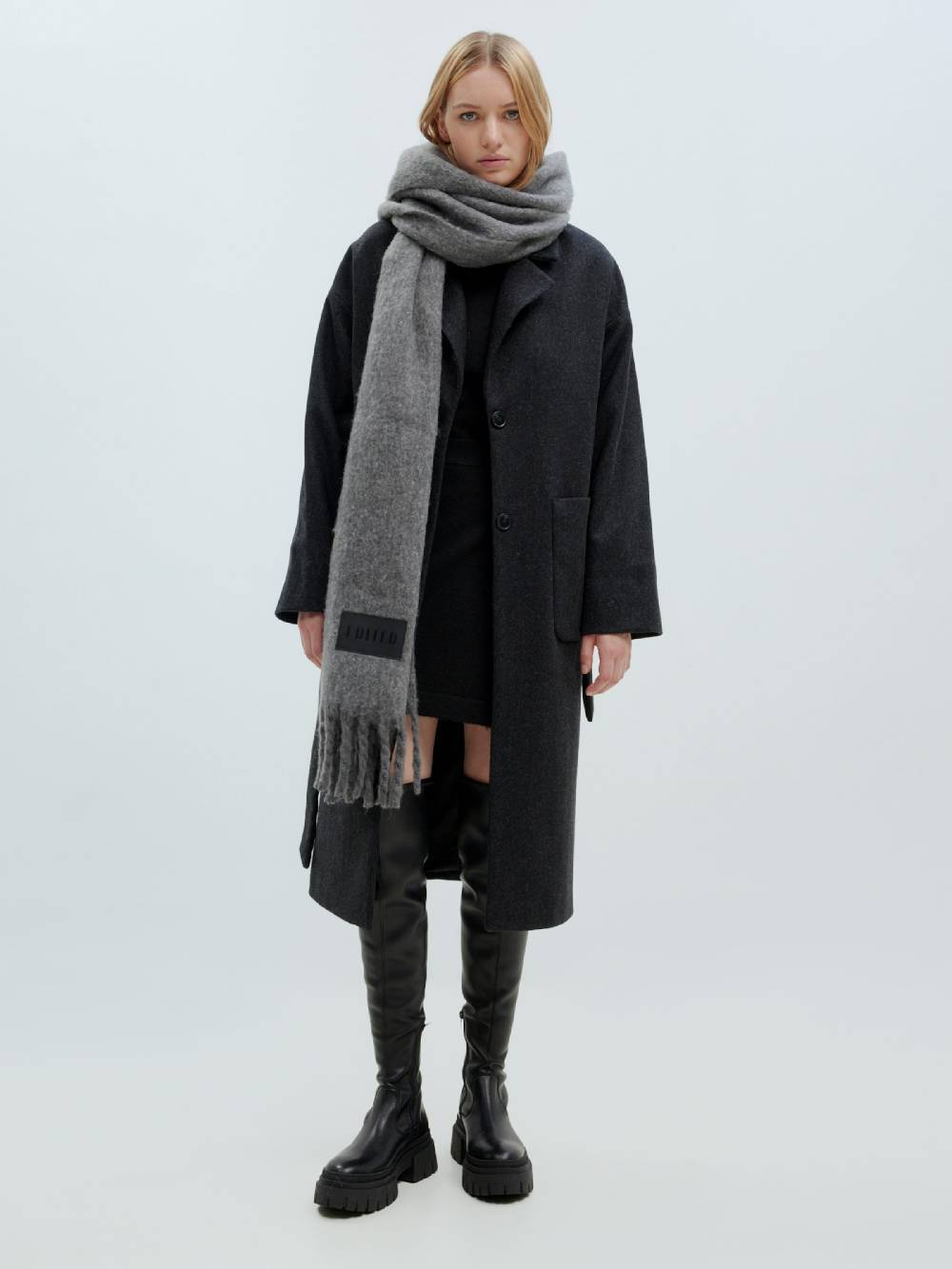 EDITED Between-Seasons Coat 'Santo' in Anthracite Kostenloser Versand international